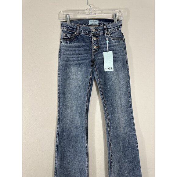 Revive Denim Flare Saddleback Jeans Size 23 New With Tags - Picture 3 of 10